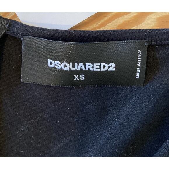 NEW Dsquared2 Sleeveless Midi Dress Size XS Women’s Black - Picture 3 of 8